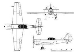 Хвост Як-52,-стабилизатор и киль в сборе. Три хвостовые стойки ЯК-50.